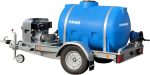 Nettoyeur haute-pression HPSTAR 200-21R sur remorque avec citerne - 200 Bar - 1000 Litres - IMER FRANCE