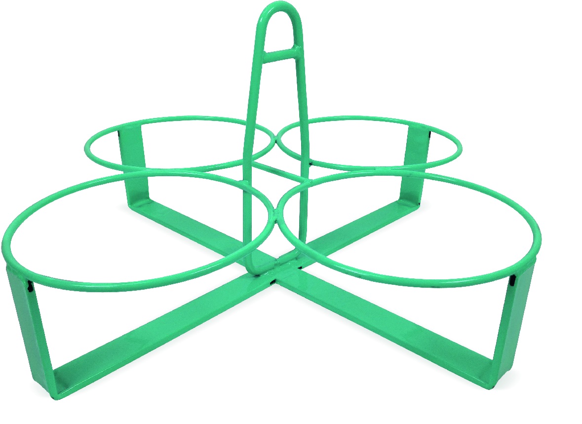 Porte seaux 4 places (sans seaux) pour Treuil, Elévateur - Capacité max 150 kg - 8 kg - MER FRANCE