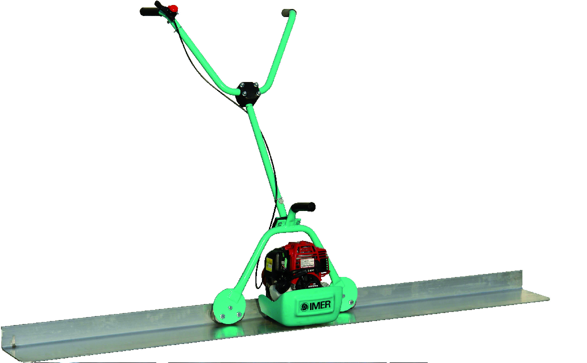 Règle vibrante thermique Honda Essence avec profilé de 1.5 à 3 mètres - 7000 vib/mm - 08 kW (1.07 ch) - 82.6 dB(A) - IMER FRANCE