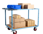 Servante mécano-soudée 2 plateaux médium - 1200 x 800 mm - roues CC - Charge utile 400 kg - FIMM