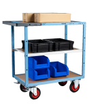 Servante mécano-soudée 3 plateaux médium - 1000 x 600 mm - roues TPE - Charge utile 400 kg - FIMM