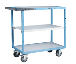 Servante mécano-soudée 3 plateaux mélaminés - 850 x 500 mm - roues CC - Charge utile 250 kg - FIMM