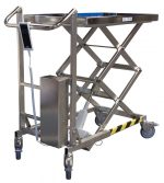Table élévatrice électrique triple ciseaux à vis sans fin - Inox - Charge utile 100 kg - FIMM