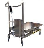 Table élévatrice électrique triple ciseaux à vis sans fin - Inox - Charge utile 100 kg - FIMM