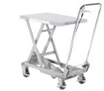 Table élévatrice manuelle simple ciseaux en aluminium - Charge utile 100 kg - FIMM