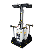 Tour d'éclairage fixe TAU-L-4X160 - 4 LED 160W, 3500 m², H 9.5m, levage manuel - AURORA