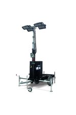 Tour d'éclairage tractable OMEGA 85-L-4X320-FF - 4 LED 320W, 5000 m², H 8.5 m, levage Hydraulique - AURORA