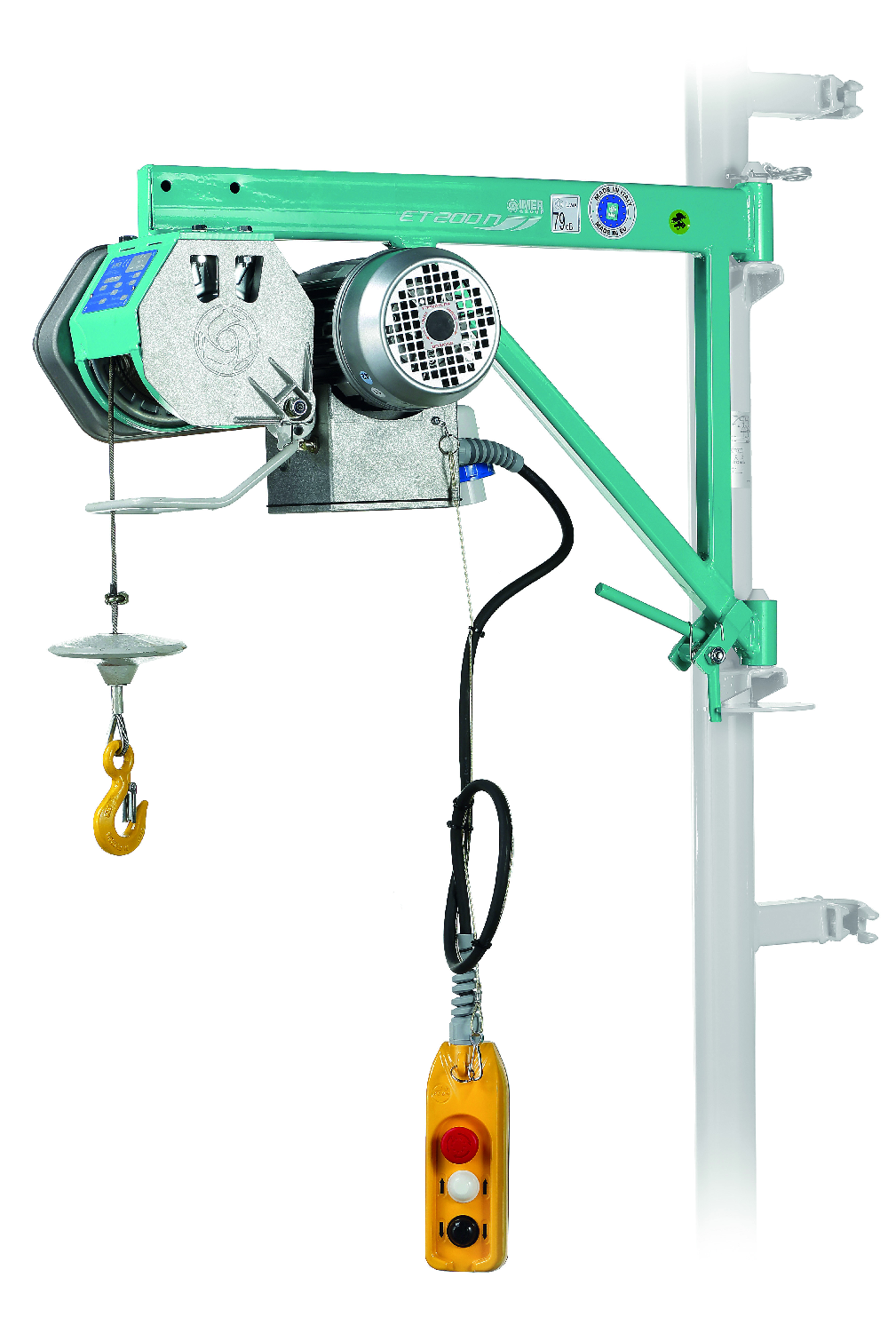 Treuil - Elévateur ET 200 N - Portée 200 kg - Vitesse max 19 m/mm - hauteur max 30 m - IMER FRANCE