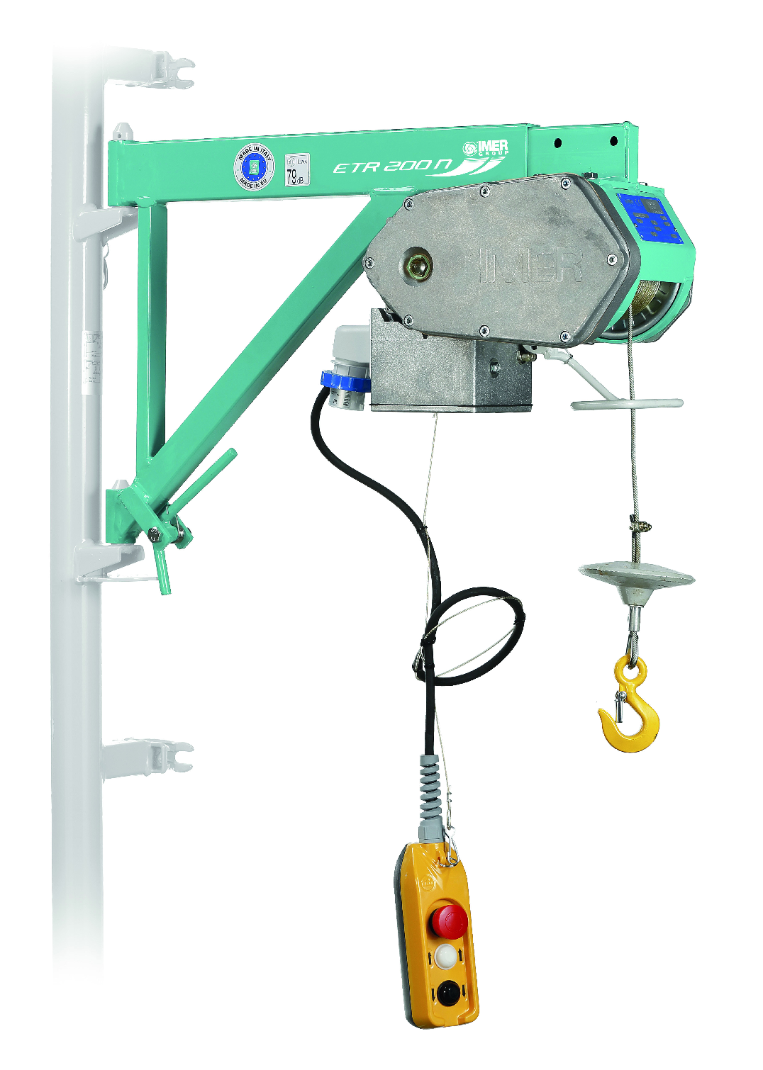 Treuil - Elévateur ETR 200 N - Portée 200 kg - Vitesse max 19 m/mm - hauteur max 30 m - IMER FRANCE