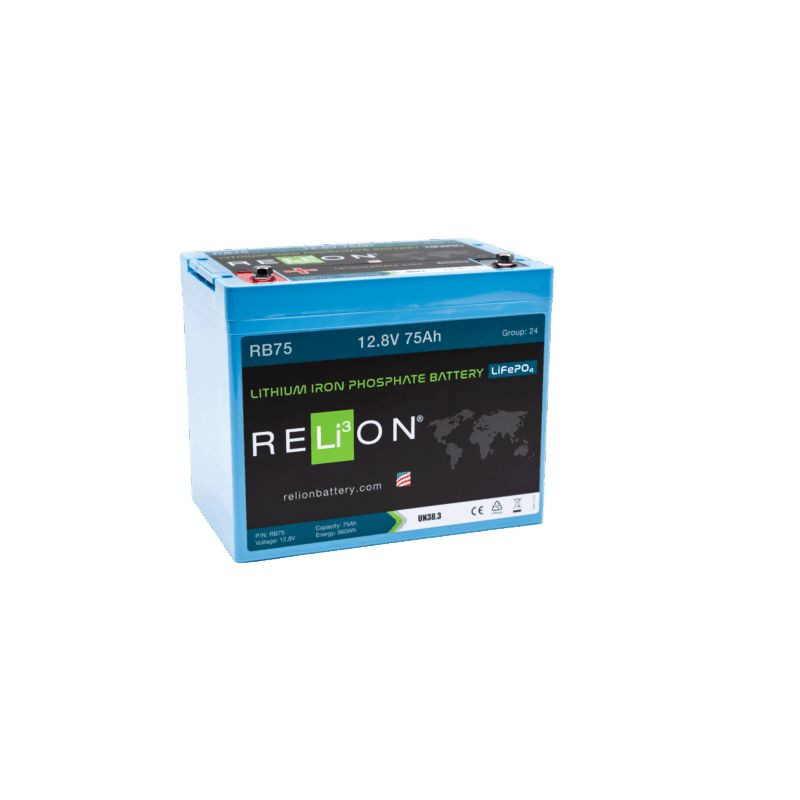 Batterie Lithium 12 V - 75 Ah - 4SC - LiFePO4 - RELiON