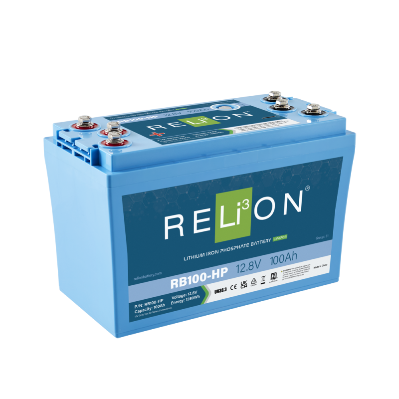 Batterie Lithium 12.8 V - 100 Ah - HP LiFePO4 - RELiON