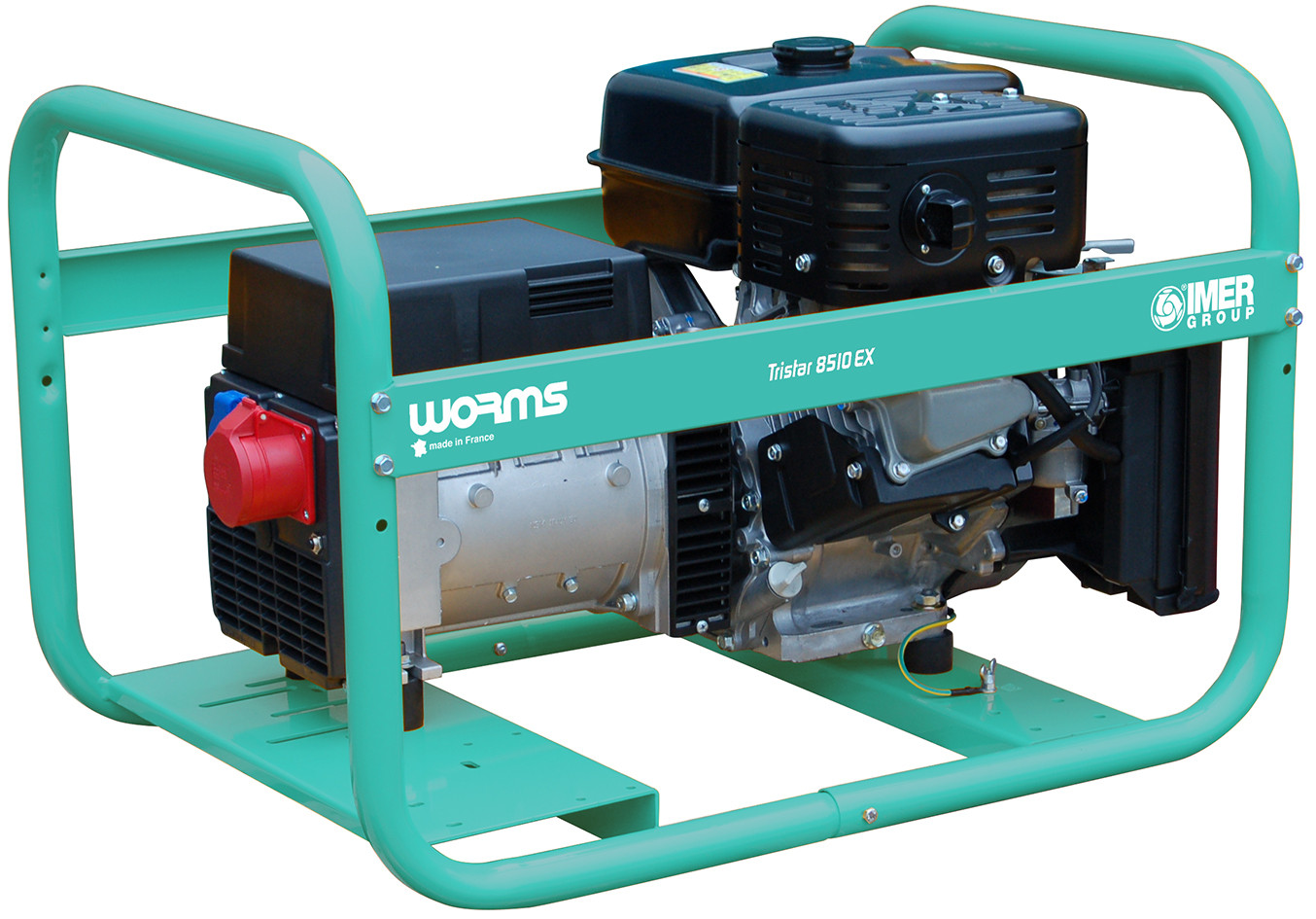 Groupe Électrogène TRISTAR 8510 EX AVR+DE+DIFF Essence Triphasé 7.2 kW 9 kVA - WORMS IMER FRANCE